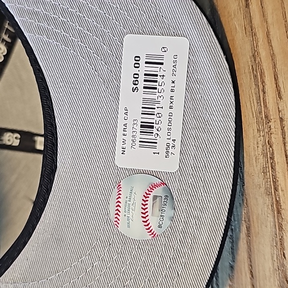 Bornxraised new era la dodgers black fitted hat 7 3/4 - Picture 4 of 6